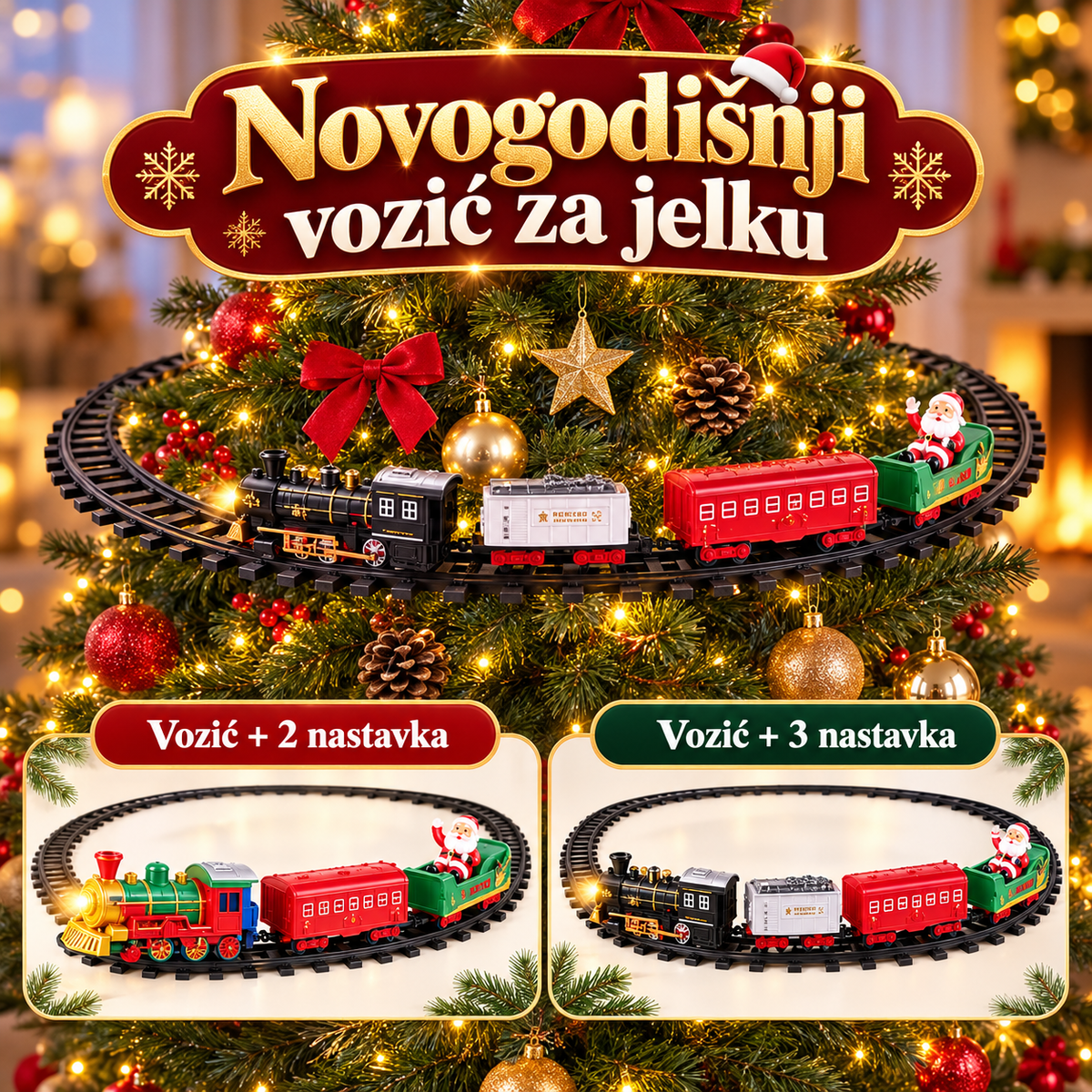 Novogodišnji Vozić za Jelku