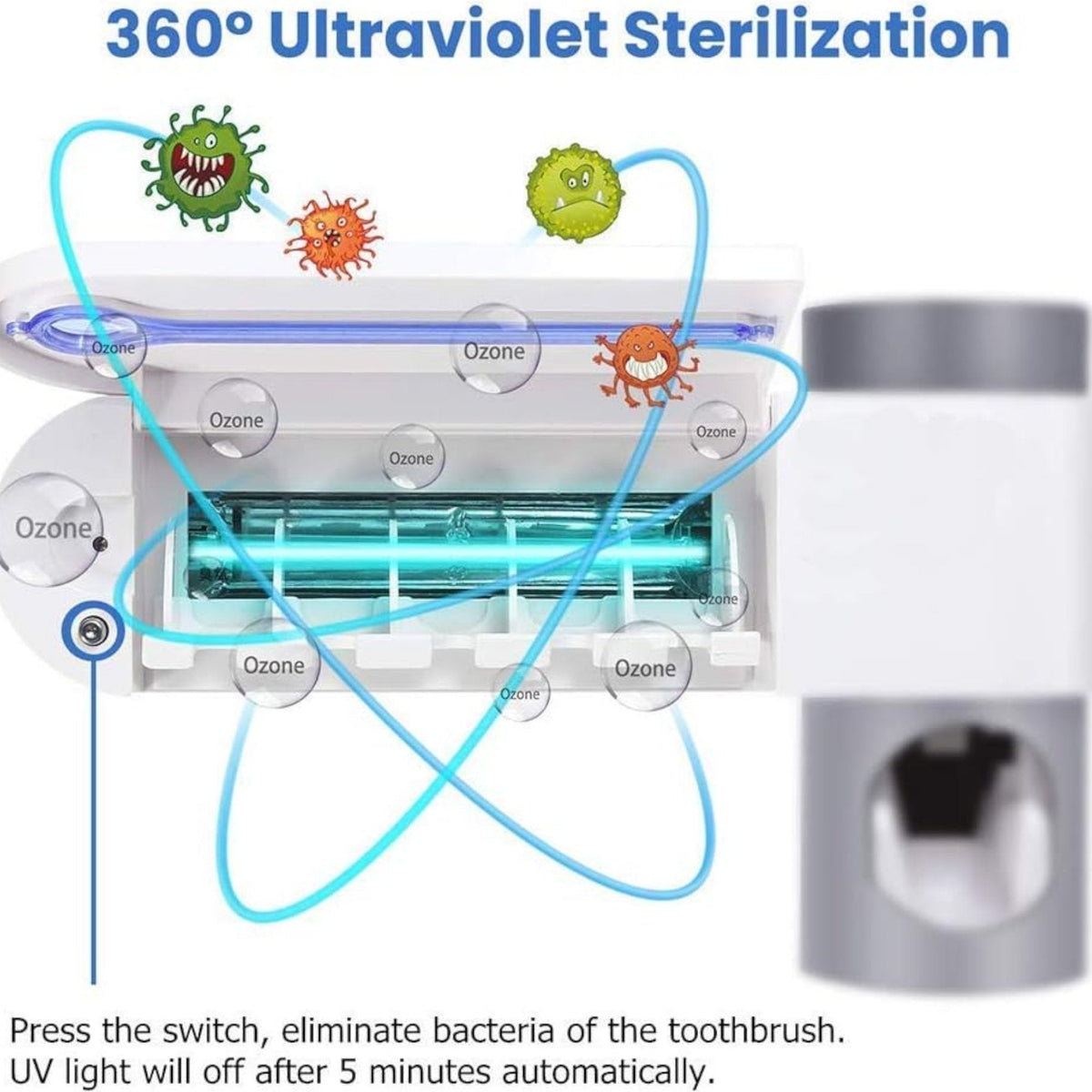 Sterilizator i Držač Četkica za Zube
