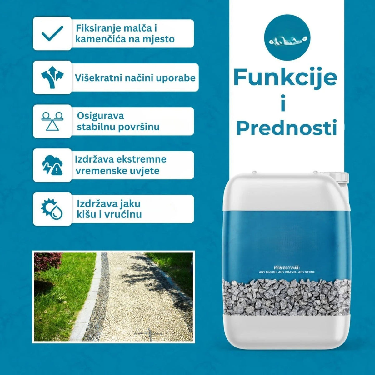 Lijepak za Kamenčiće za Uređenje Dvorišta