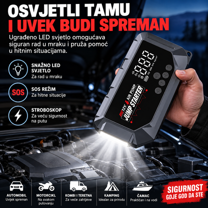 K3 5u1 Jump Starter i Kompresor za Gume