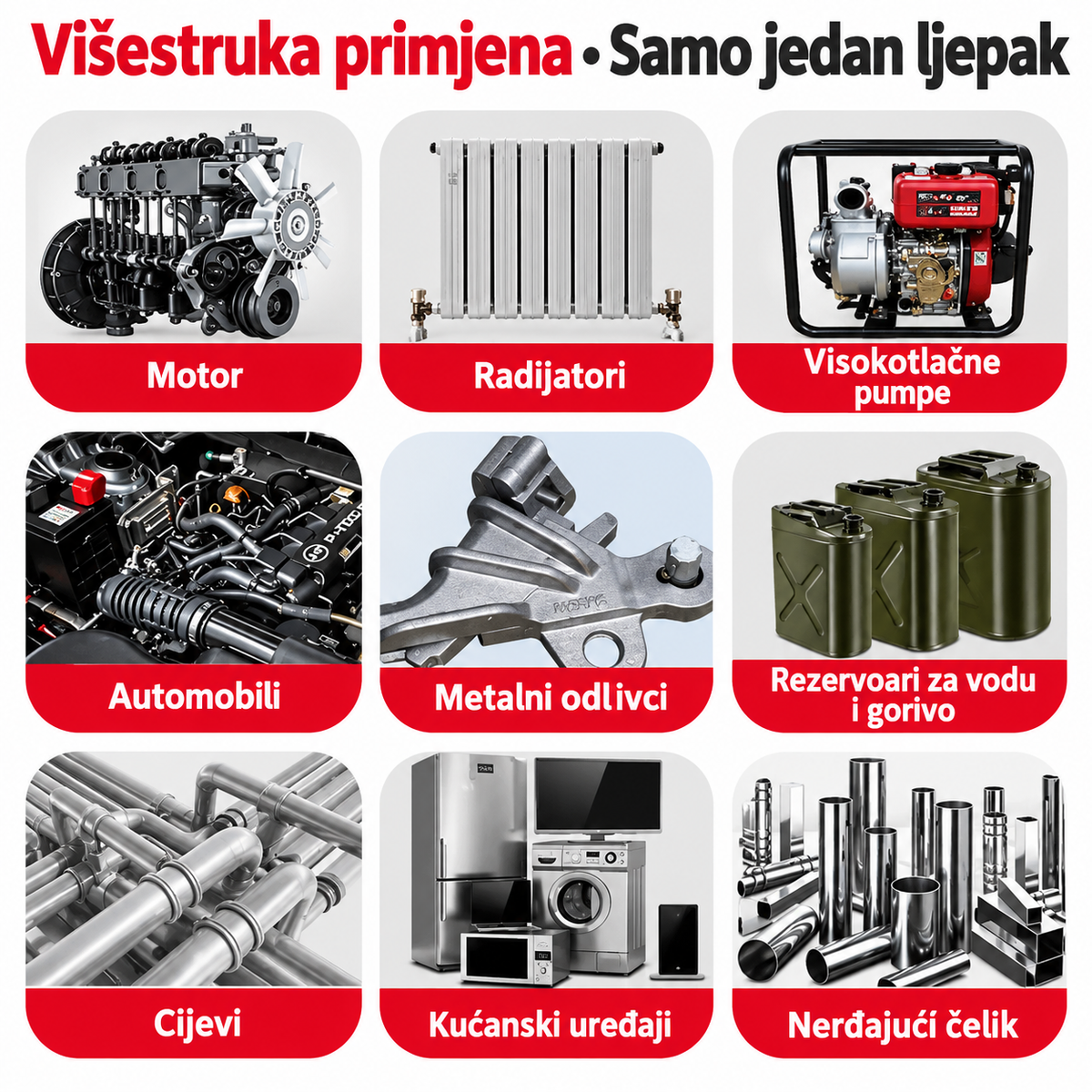 Kafuter A+B Epoksidni Ljepak za Metal