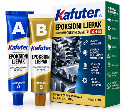 Kafuter A+B Epoksidni Ljepak za Metal