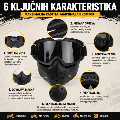 Black Phantom™ Moto Zaštitni Set
