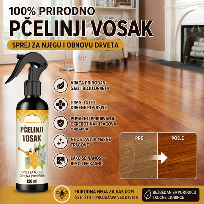 WoodGuard™ Sprej sa Prirodnim Pčelinjim Voskom 1+1 GRATIS