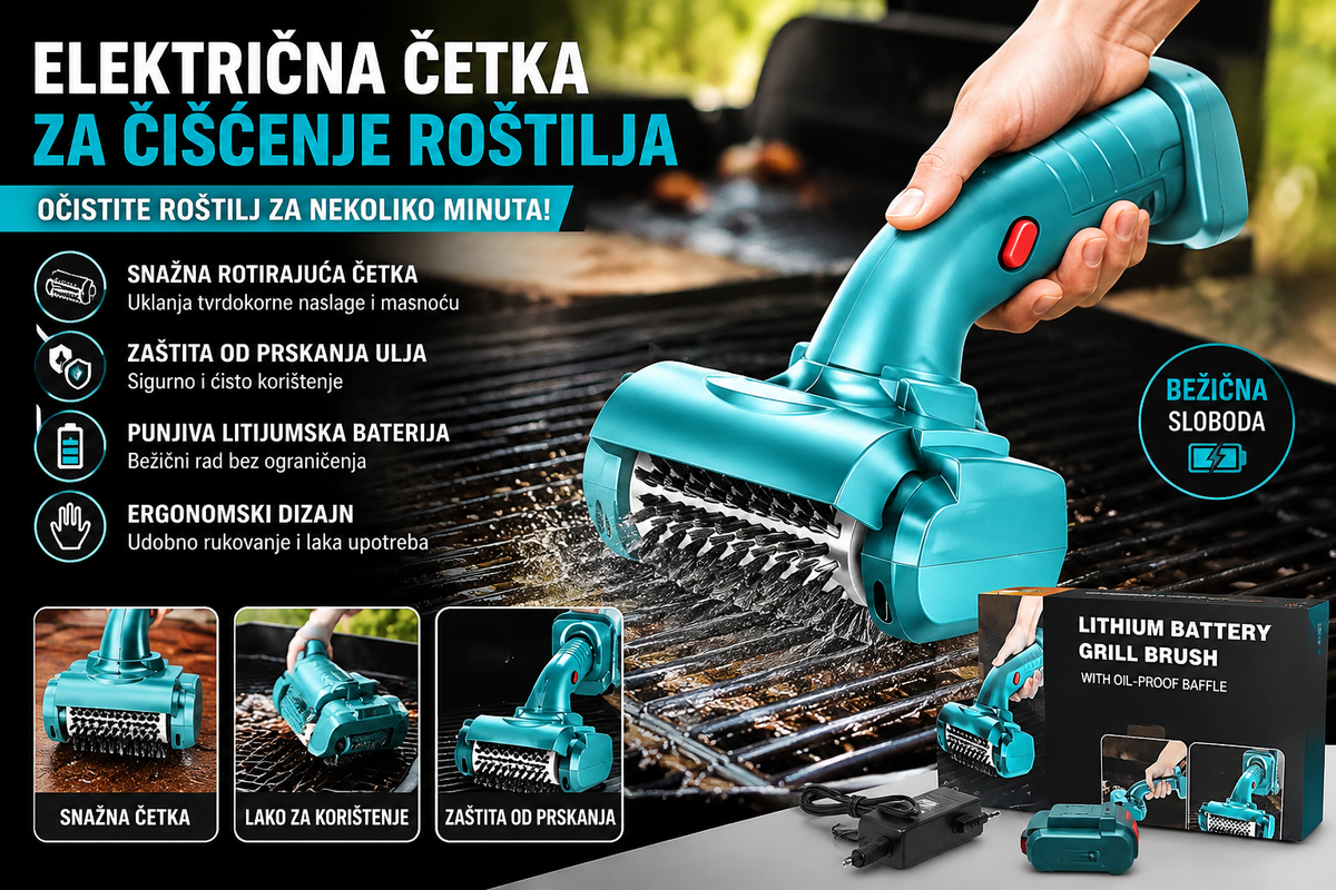 Električna Četka za Čišćenje Roštilja