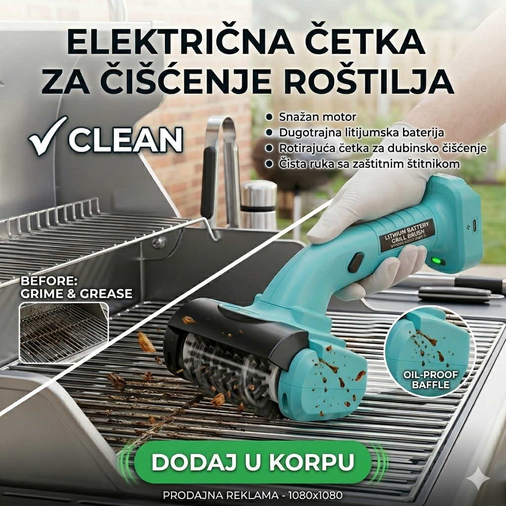 Električna Četka za Čišćenje Roštilja