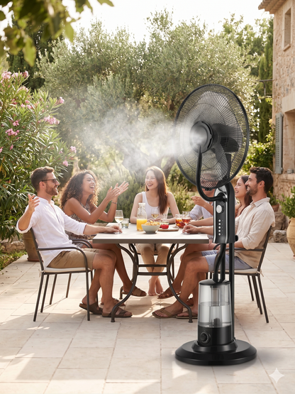 Premium Podni Ventilator sa Vodenom Maglom i Daljinskim Upravljačem
