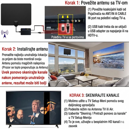 DIGITALNA TV SOBNA ANTENA - FULL HD