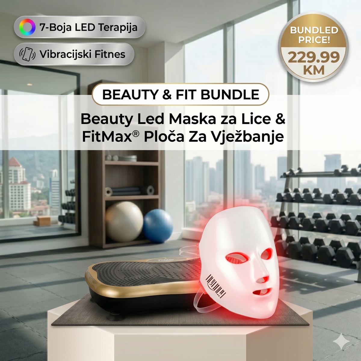 BeautyFit™ Glow & Anti-Aging Set-Njega Lica i Trening kod Kuće