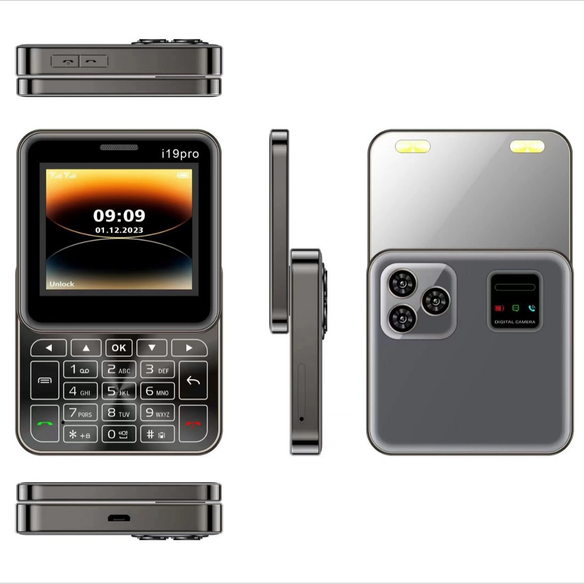 i19 Pro – Rotirajući Mini Mobilni Telefon