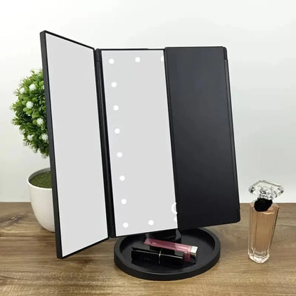 Lumi LED Ogledalo za Šminkanje + Beauty Ogledalo GRATIS