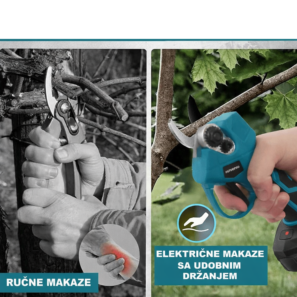Električne Makaze za Orezivanje + 2 Baterije GRATIS