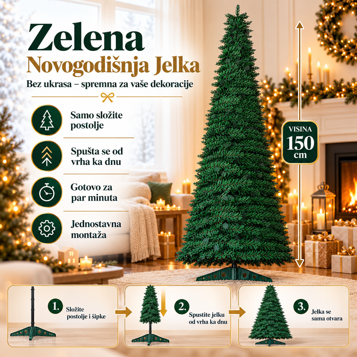 Sklopiva Novogodišnja Jelka