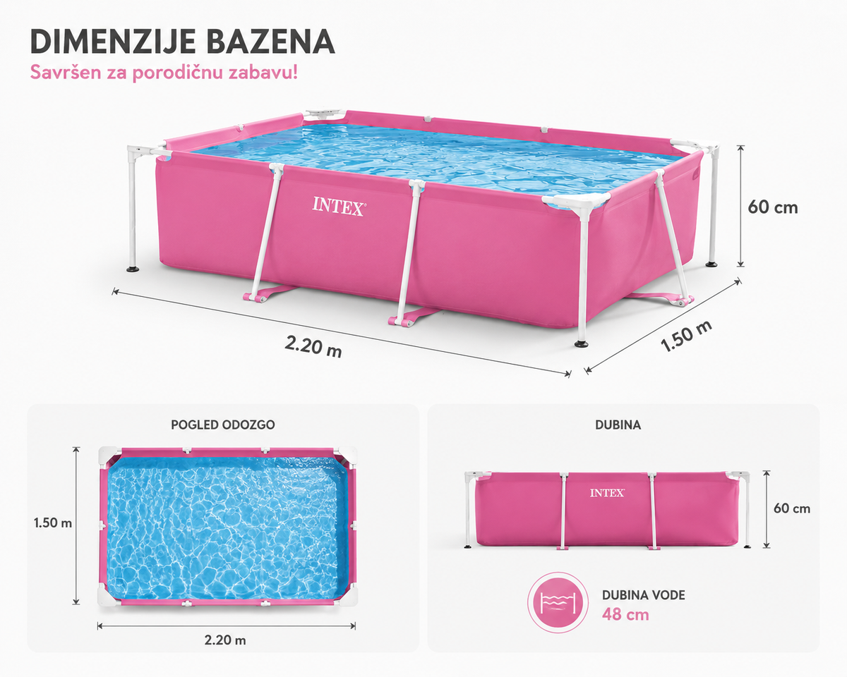 Intex Pink Bazeni