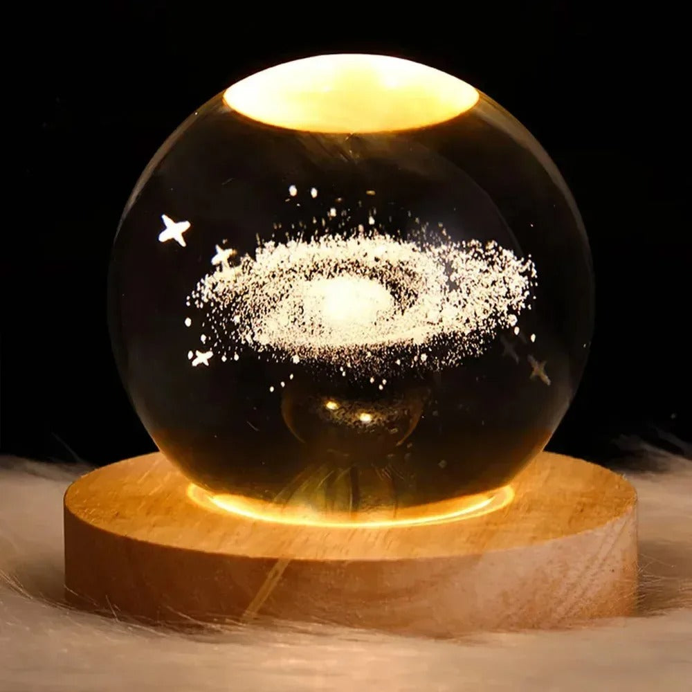 Kristalna Galaksija – Magična LED Noćna Lampa