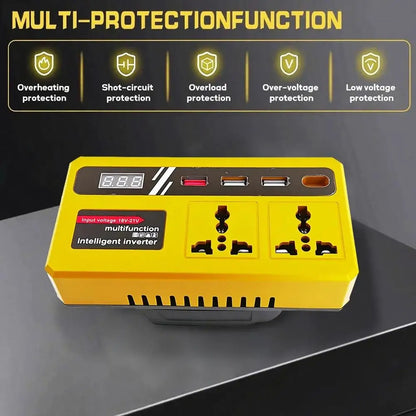 AUTO Pretvarač sa 12V na 220V (USB + Kućna Utičnica)