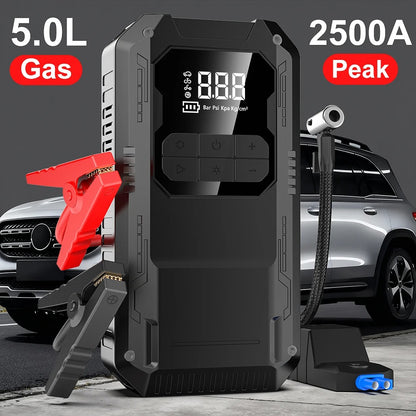 POWERMAX 2500A – Multi-Funkcionalni Starter + Kompresor + Power Bank + Lampa