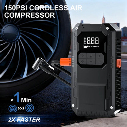 POWERMAX 2500A – Multi-Funkcionalni Starter + Kompresor + Power Bank + Lampa