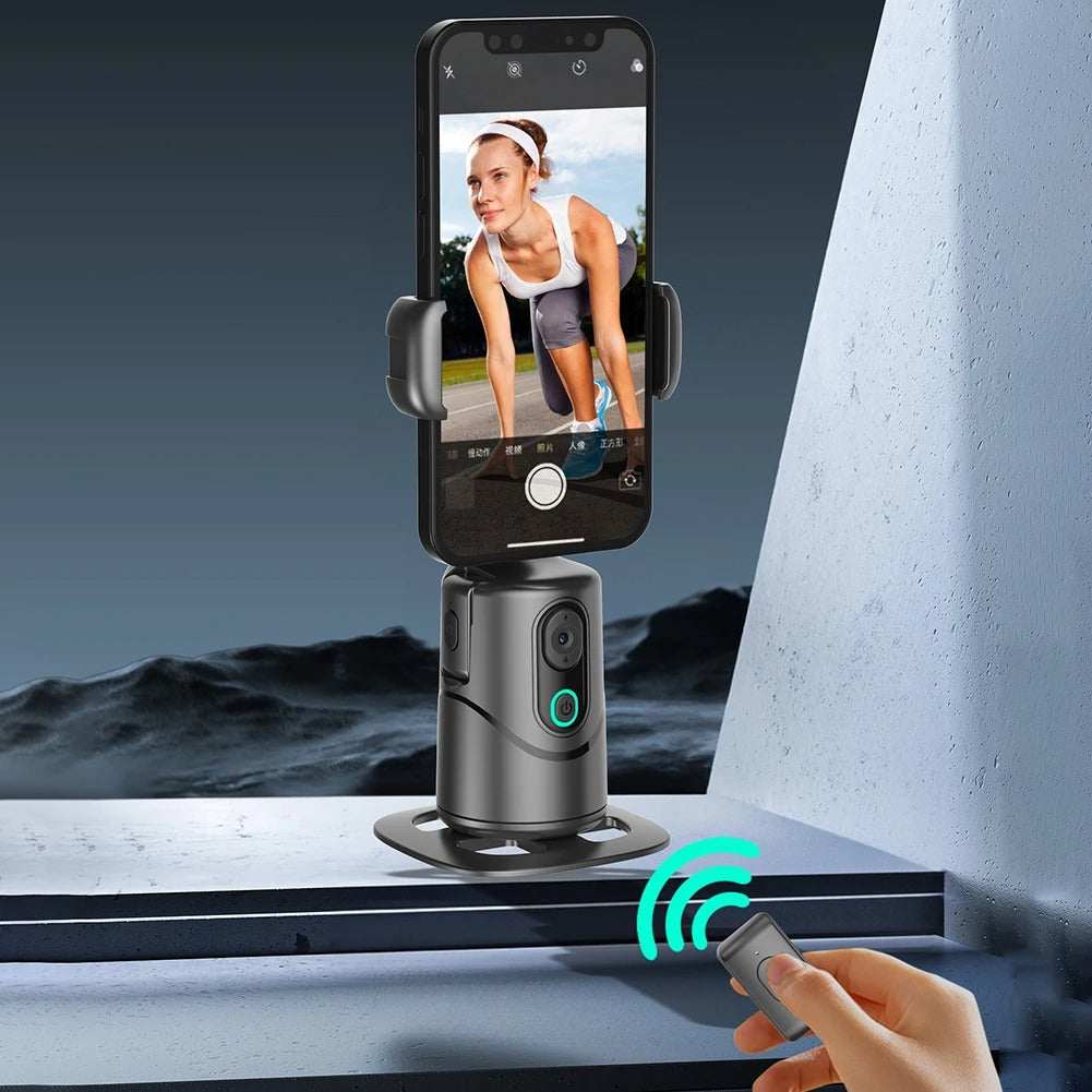 Pametni Selfie Držač za Telefon sa Automatskim Praćenjem – 360° Rotacija