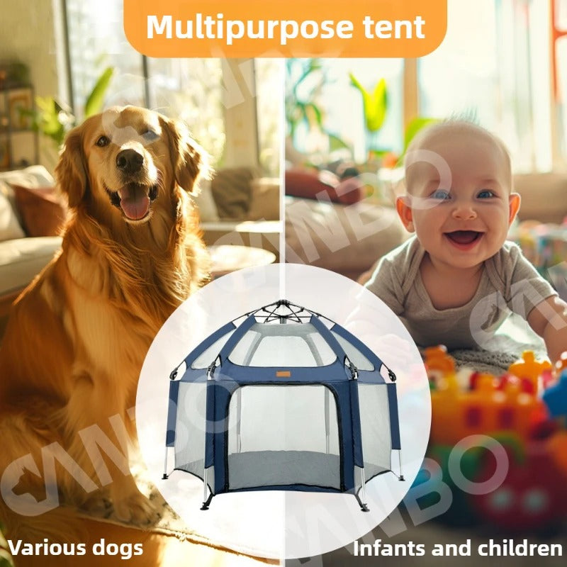 Kid&Pet Zone™ Višenamjenski Pop-Up Šator i Ogradica