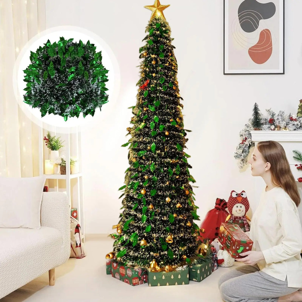 Elegantna Slim Sklopiva Jelka- Za Super Uske Prostore