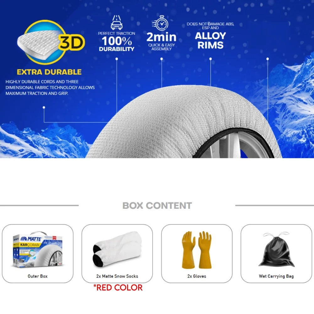 SNOWGRIP PRO – Tekstilne Navlake za Gume ZA EKSTREMNI SNIJEG (2 komada)