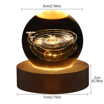 Kristalna Galaksija – Magična LED Noćna Lampa