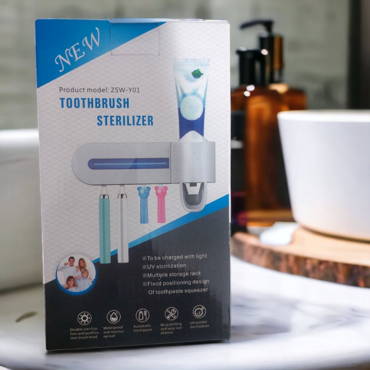 Sterilizator i Držač Četkica za Zube