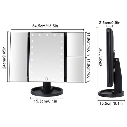 Lumi LED Ogledalo za Šminkanje + Beauty Ogledalo GRATIS